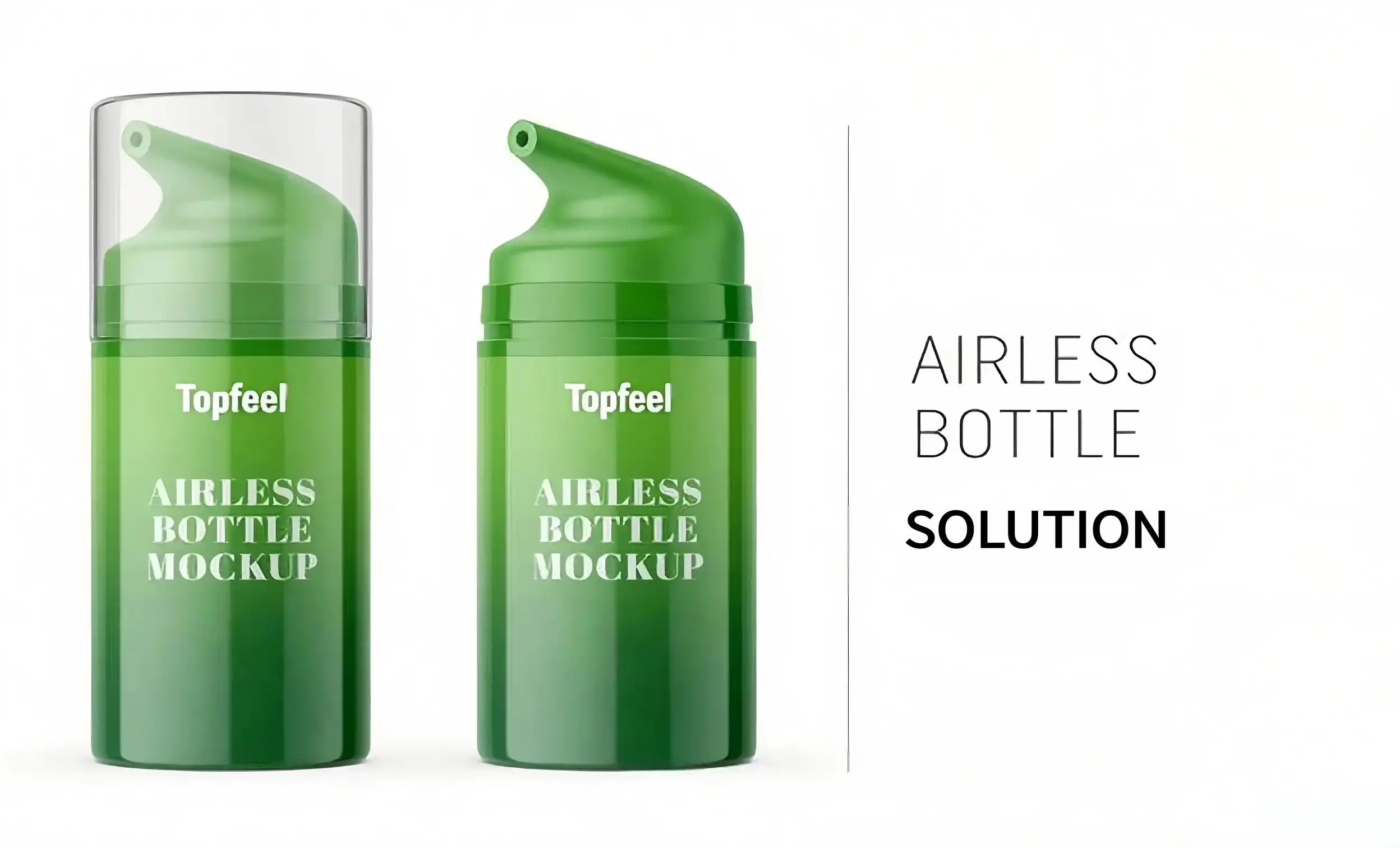 airless bottle mockup shows.