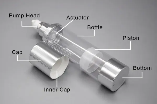 Structural of airless bottle Structural of airless bottle