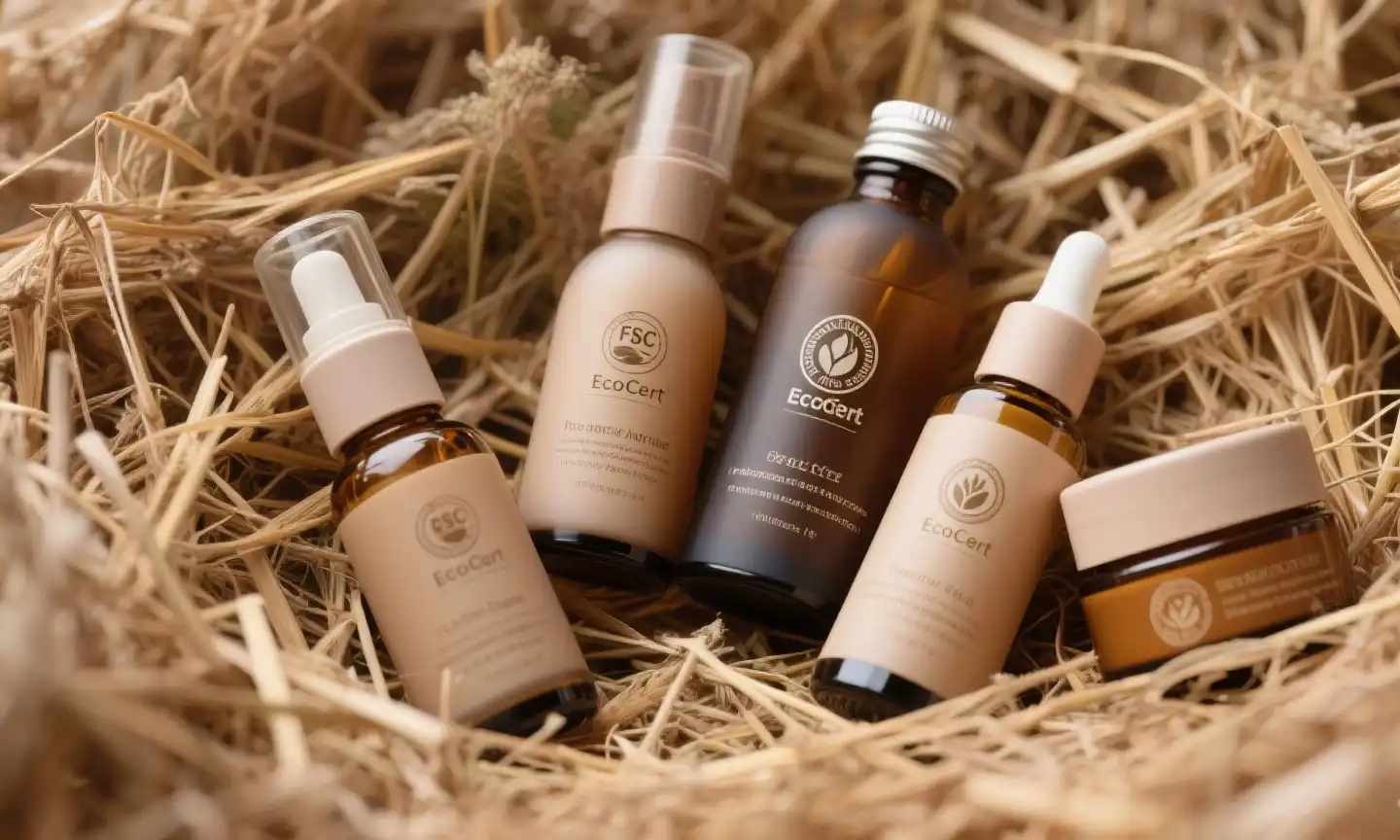 Minimalist skincare bottle