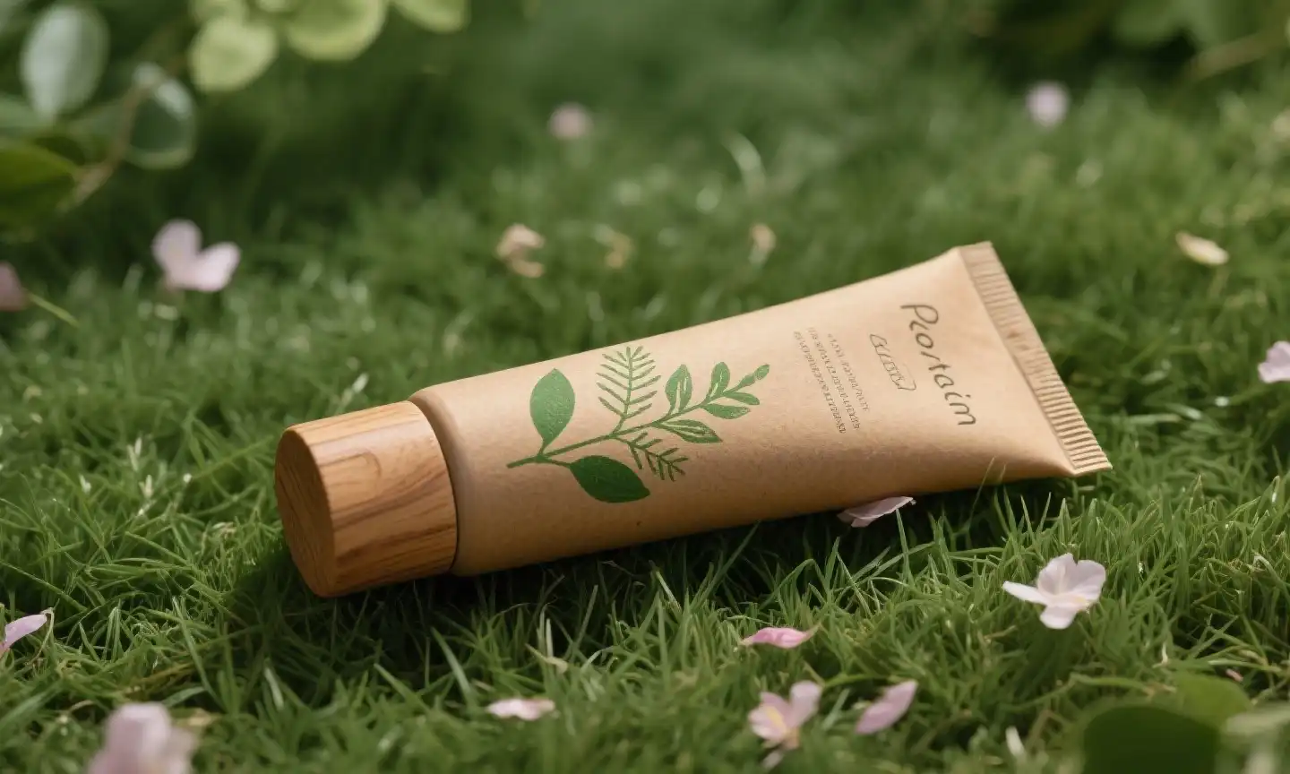 brown cosmetic tube brown cosmetic tube