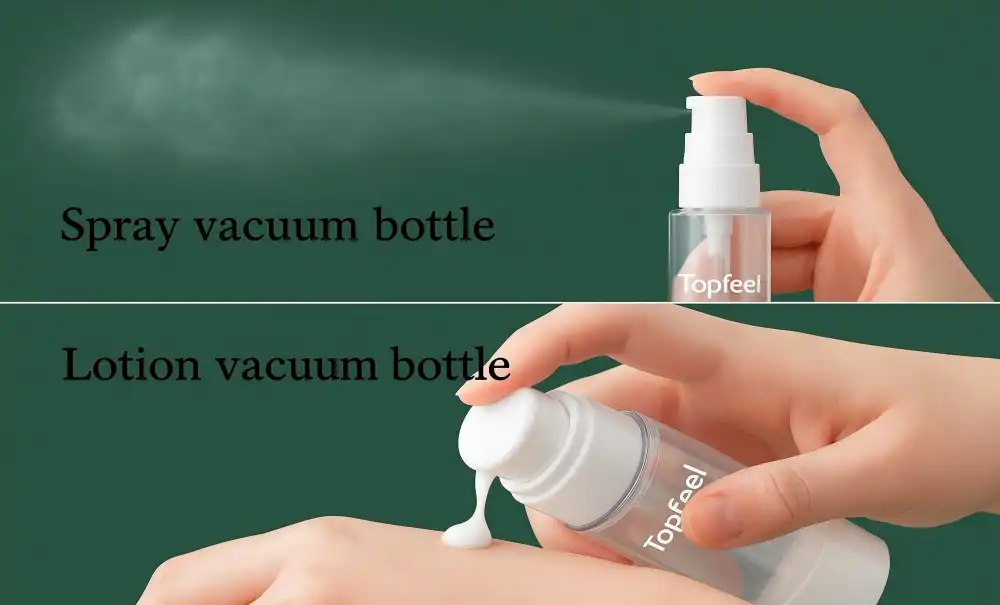 drifferet types of pump bottle