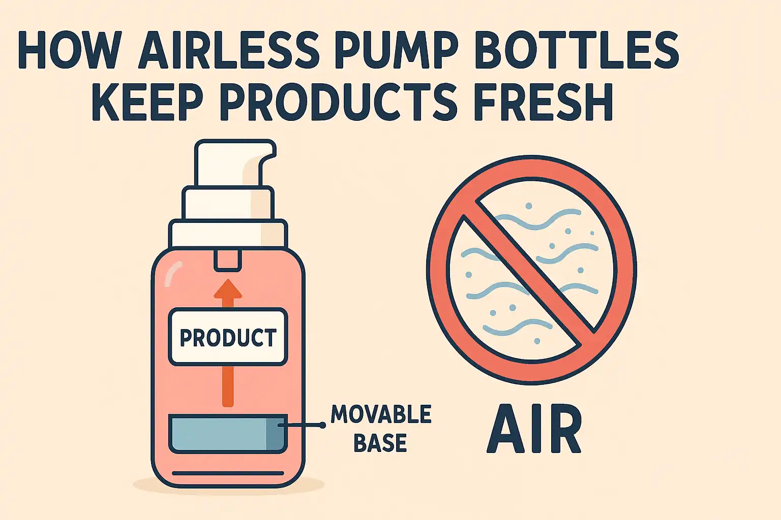 Principle of airless bottle Principle of airless bottle