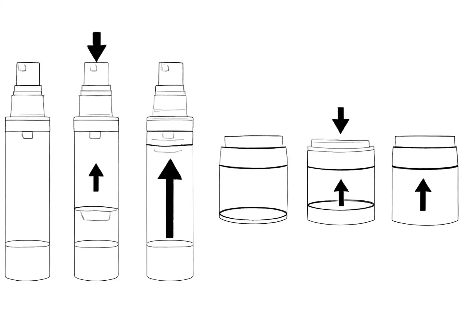 the principle of airless pump