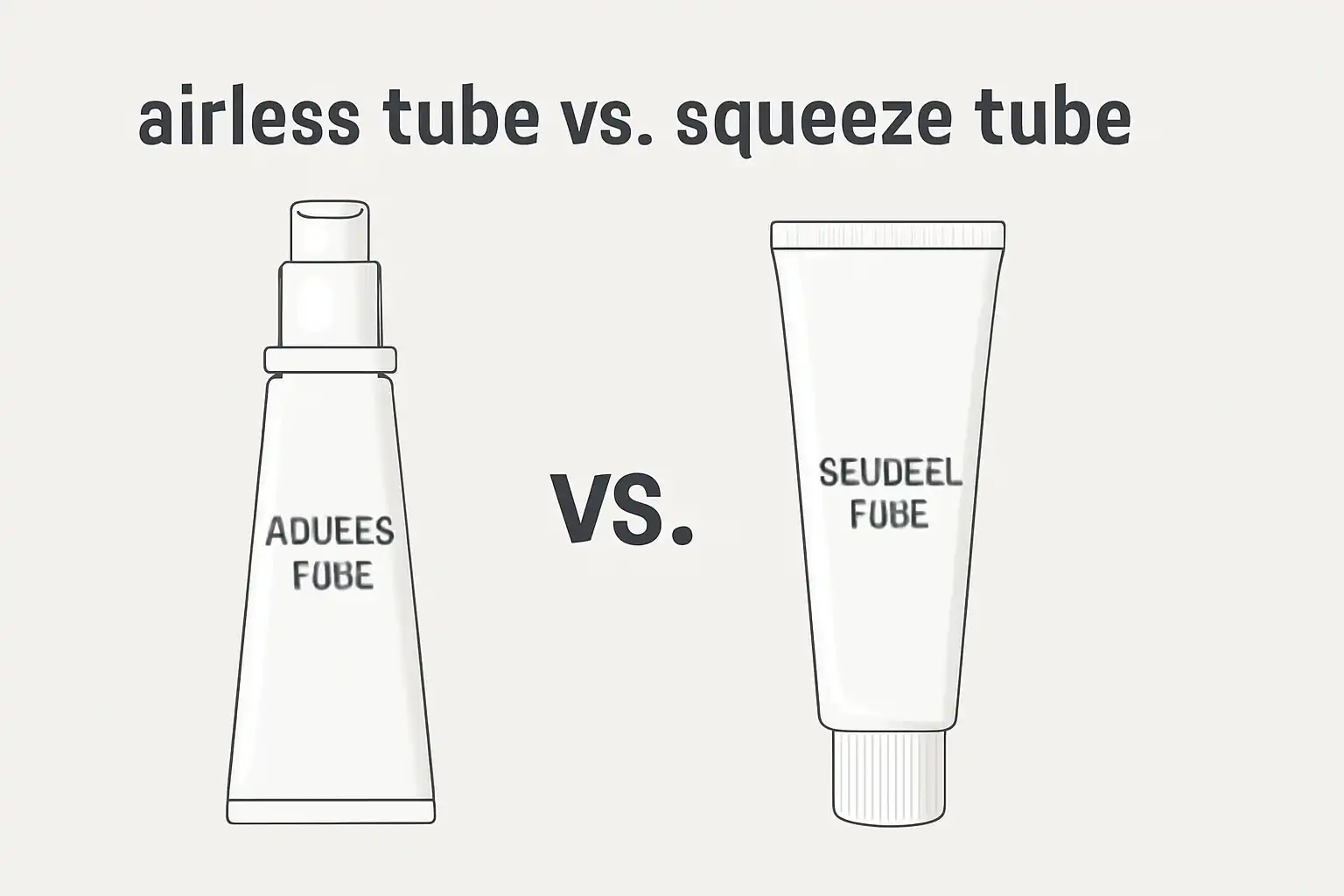 airless tube vs. squeeze tube