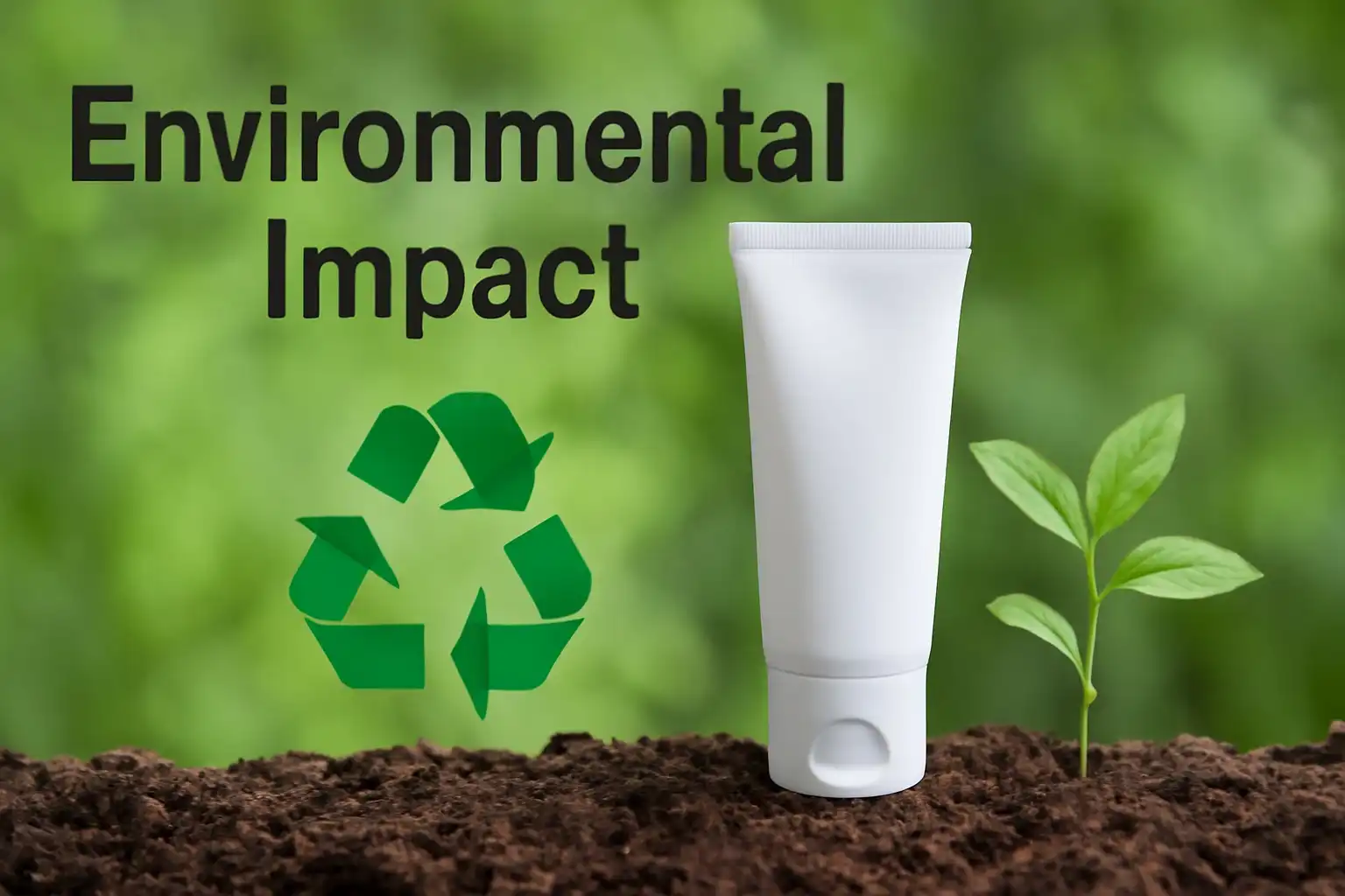 green cosmetic tube