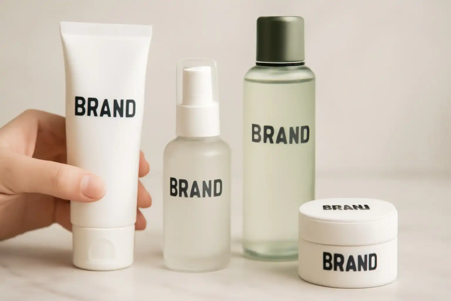 skincare packaging logo