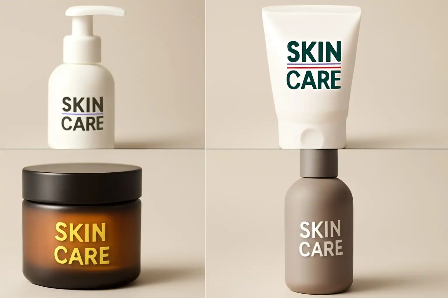 skincare packaging logo skincare packaging logo