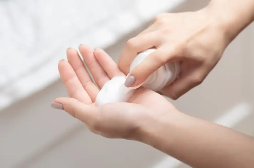 pressing skincare cream