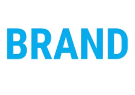 BLUE WORD "BRAND"
