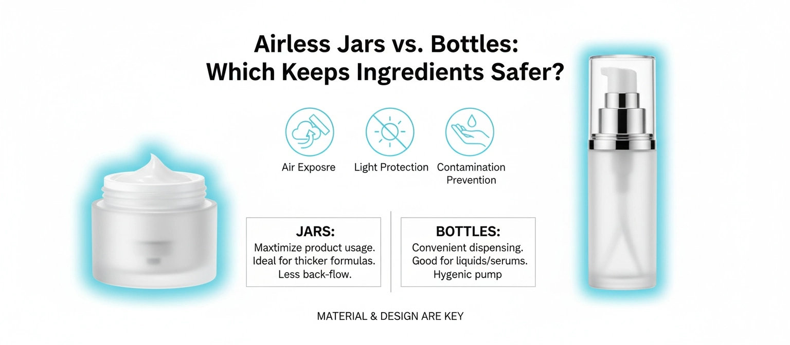 Should You Use Airless Jars or Bottles for Face Creams?